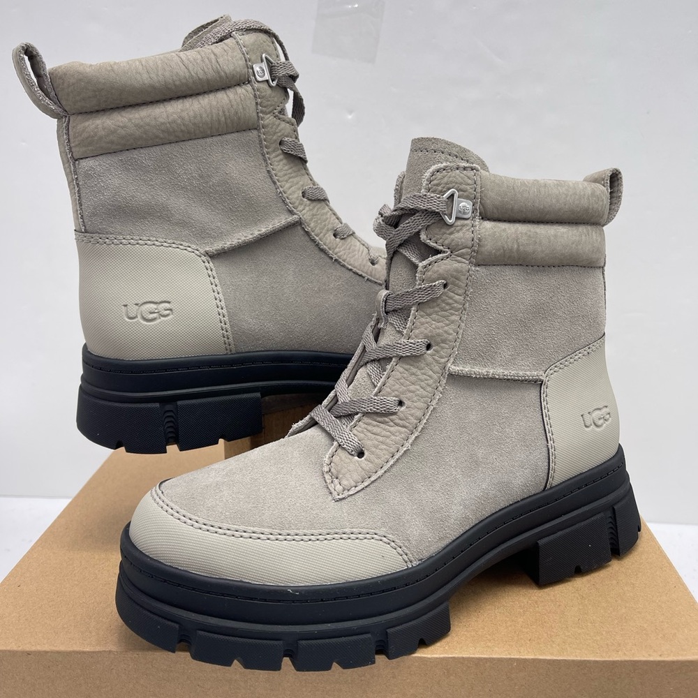 UGG WMNS Lace-Up 
W ASHTON WEATHERIZED LACE UP Cobble Grey - Kicks Machine Boots - Picture 6 of 16